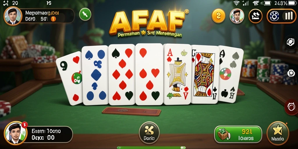 Tampilan gameplay seru dalam AFAF dengan teman-teman.