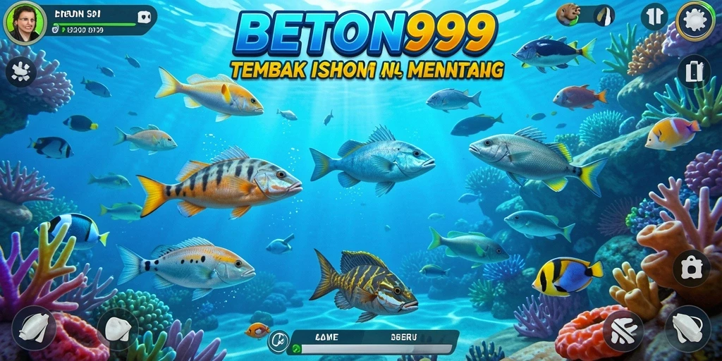Gameplay BETON999 yang seru dengan aksi tembak ikan.