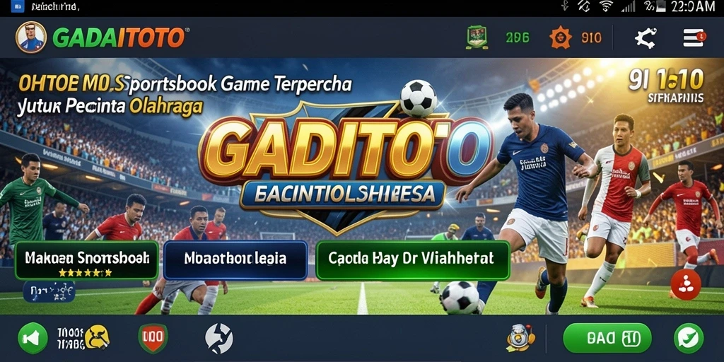 Screenshot GADAITOTO menampilkan antarmuka taruhan olahraga yang menarik.