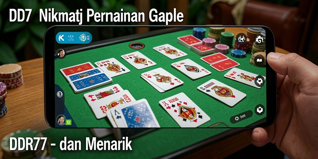 Tampilan seru gameplay Gaple di IDR77 dengan teman-teman.