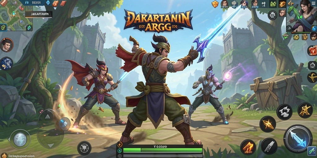 Tangkapan layar aksi seru dari gameplay JAKARTAWIN yang memukau.