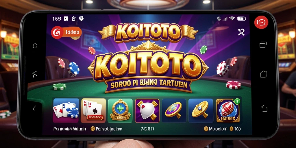 Tangkapan layar KOITOTO menampilkan pengalaman permainan Kasino yang menarik dengan grafik yang memukau.