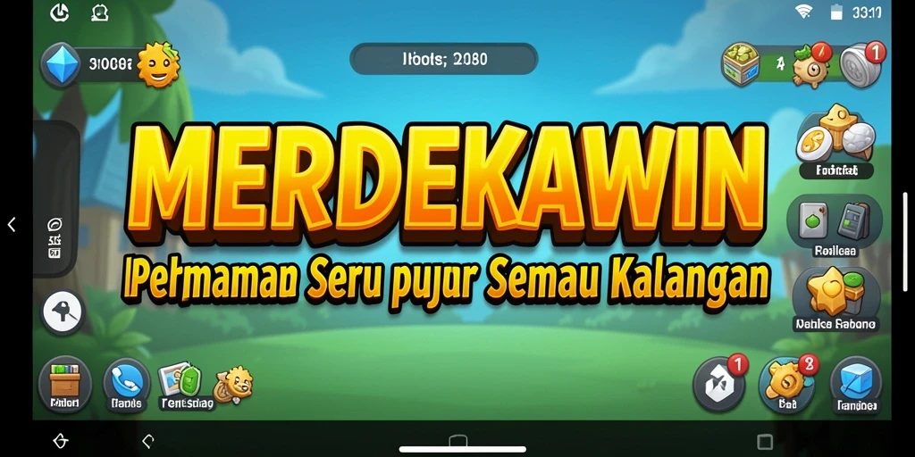 Tangkapan layar dari gameplay MERDEKAWIN yang menarik dan santai.