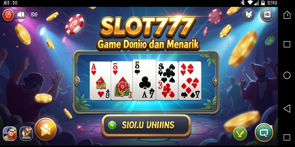 Tampilan screenshot gameplay <strong>SLOT777</strong> yang penuh aksi dan keseruan permainan Domino.
